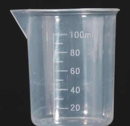 Plastic TRASON Beaker Transparent for Lab Kitchen 100ML