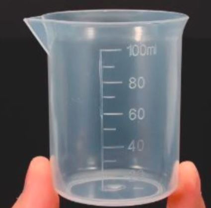 Plastic TRASON Beaker Transparent for Lab Kitchen 100ML