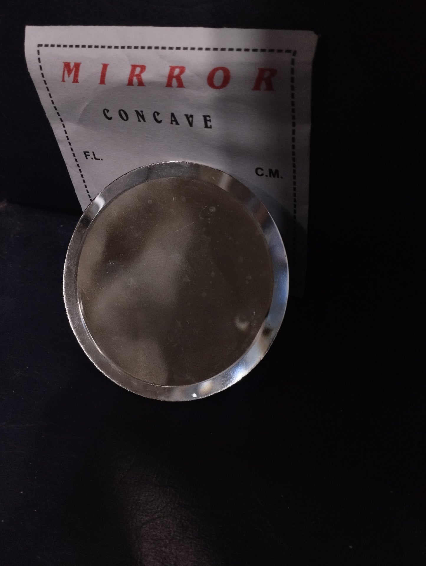 Experimental Concave Mirror Glass Lens Flexible Frame, High Transparent Mirror Triple Prism Optical/ for Teaching Light Spectrum Physics(Concave Mirror).
