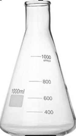 Pyrex Iwaki te-32 Conical Glass Flask for Laboratory 1000ml Made in china
