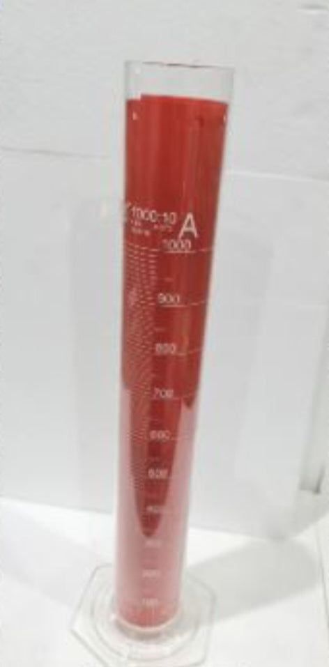 Pyrex Single Metric Measuring Cylinder, Lab Glassware 1000ml, Made of Borosilicate In UK