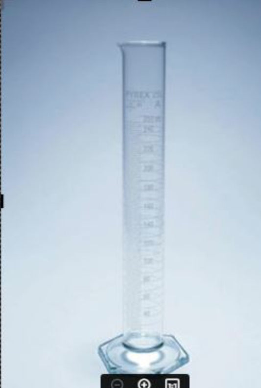 1000ml Graduated Cylinder, Transparent Measuring Cylinder, 2 sided Marking Pour-Spout for Science Projects in Labortary.