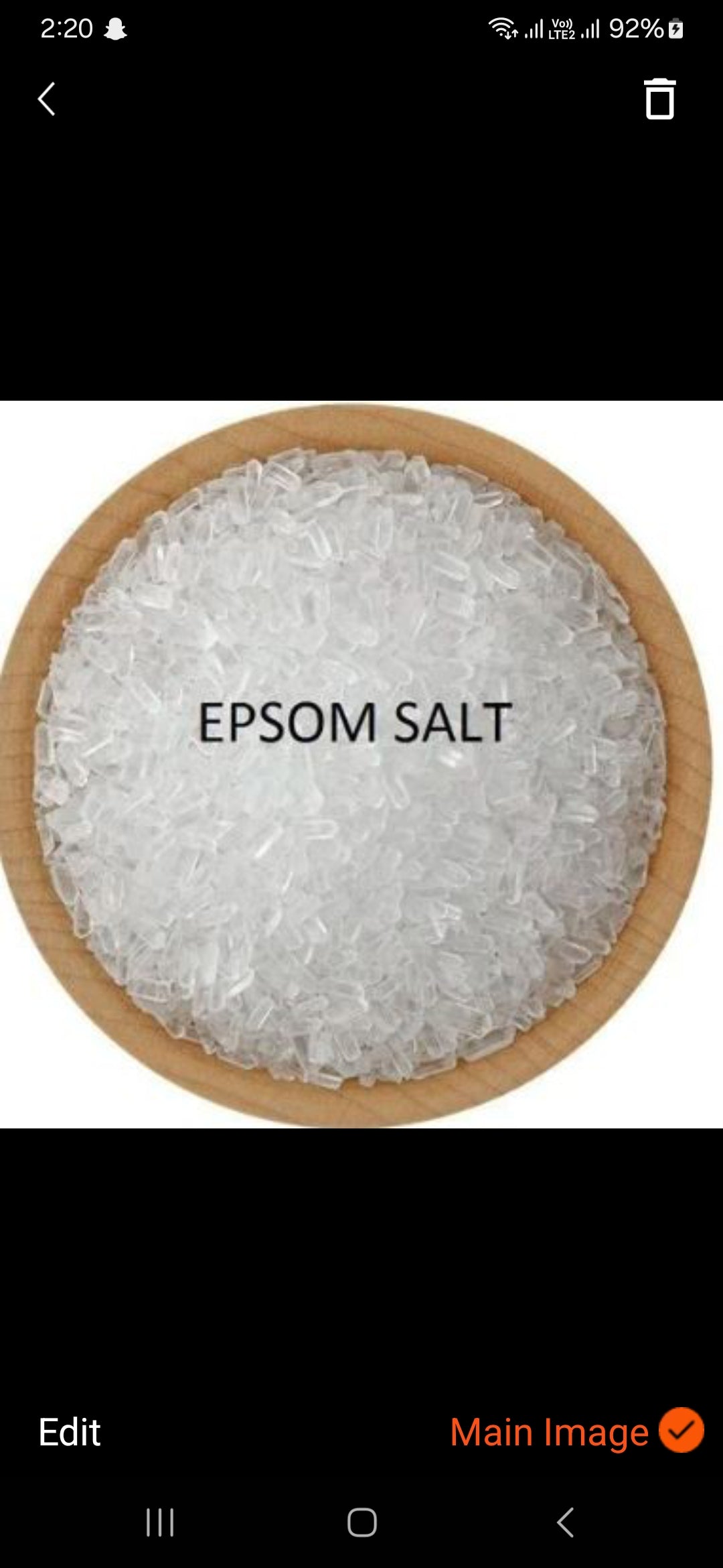 Epson Salt, Magnesium sulphate 1 Kg Natural and Highest bath Pharmaceutical Grade